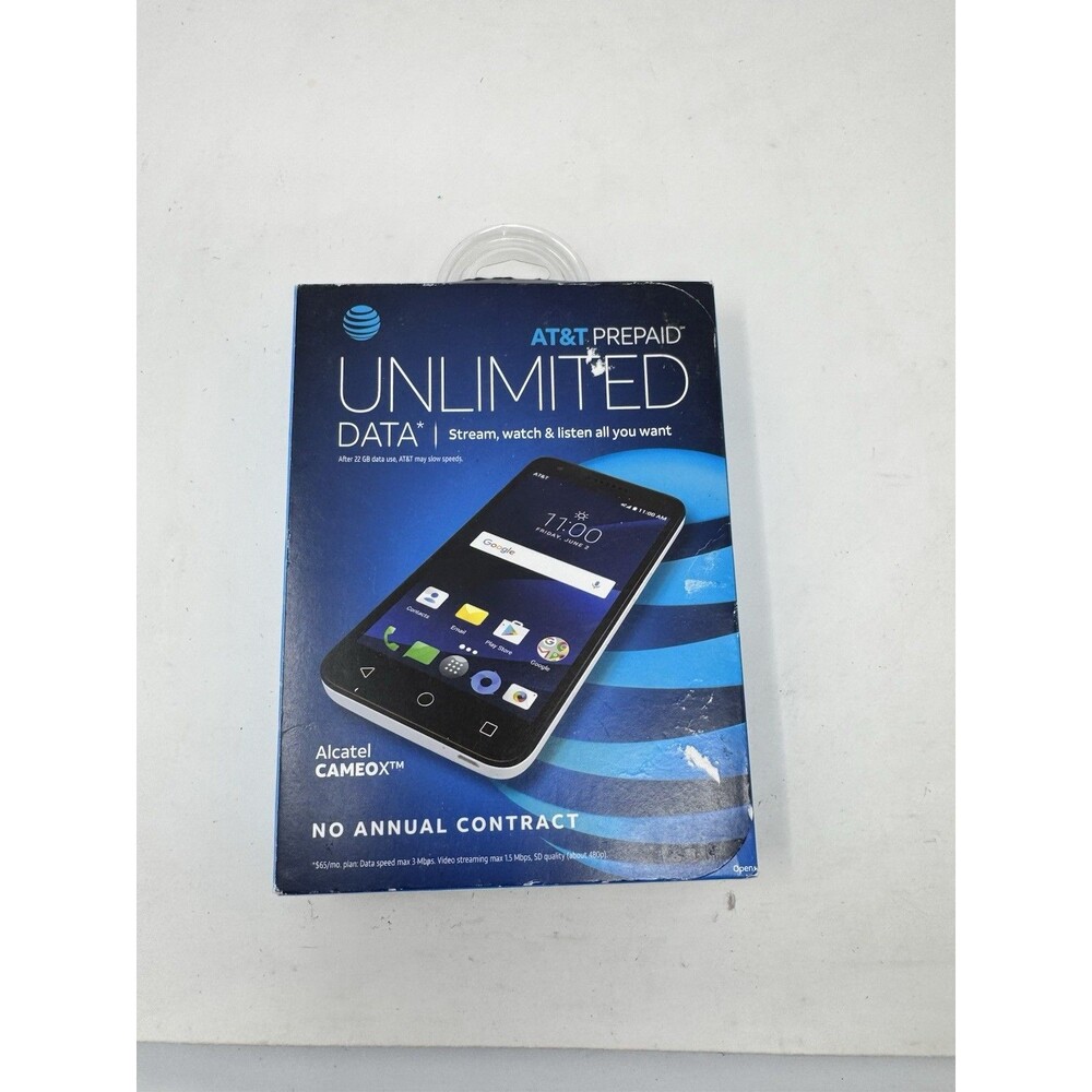 Brand New, AT&T Prepaid Alcatel Cameox Phone